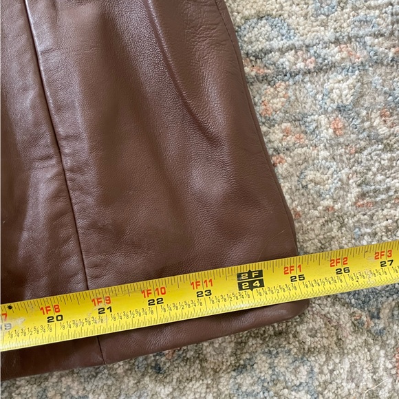 Pamela Mccoy Leather Brown Soft Leather Vintage Jacket NWT Size 1X - Picture 12 of 13